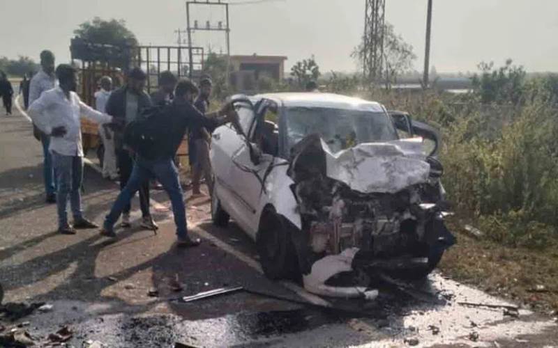 کرناٹک بیدر میں سڑک حادثہ تلنگانہ کے4افراد کی موت